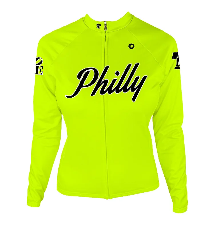 Philly High Viz Women's Long Sleeve Hoodie