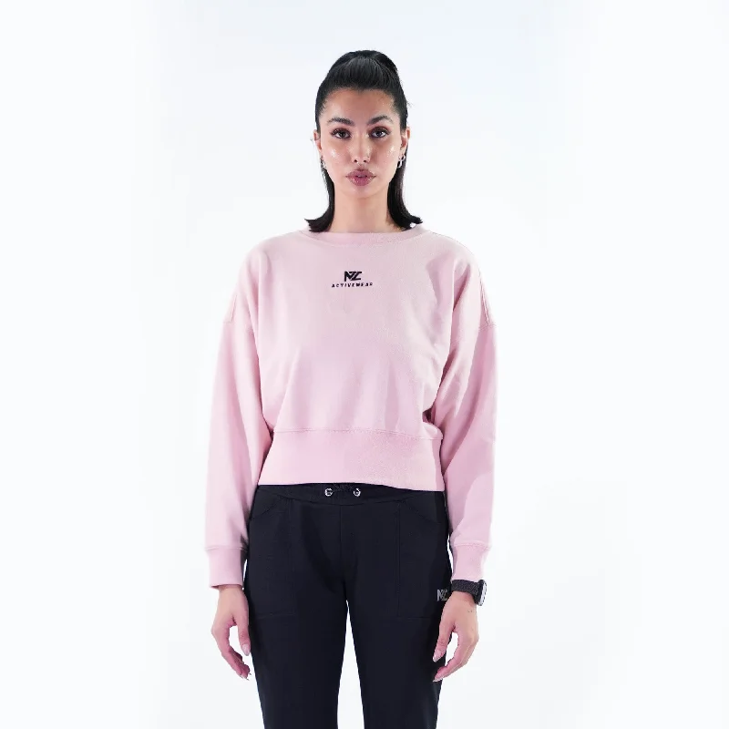 Cozycrest Oversized Sweatshirt Pink Skin All-season Hoodie Sweatshirt