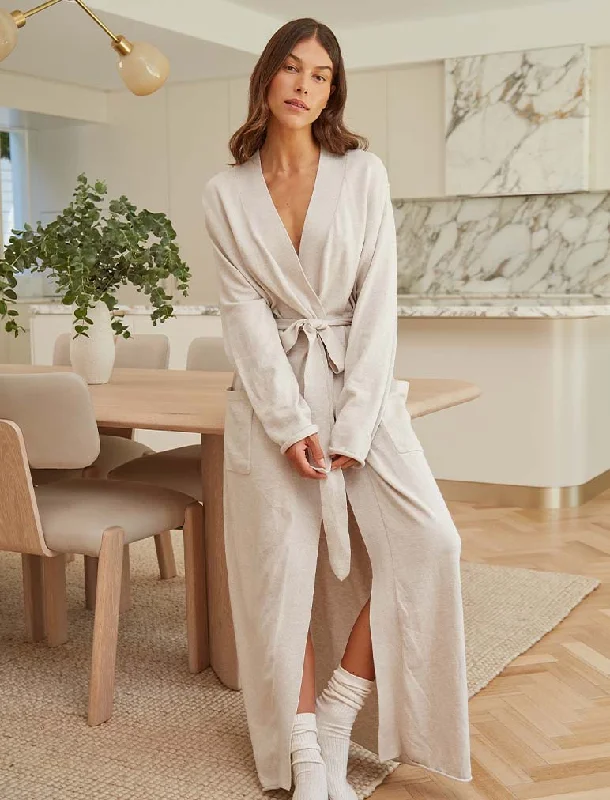 Cotton Cashmere Maxi Robe Matching couple pajama sets