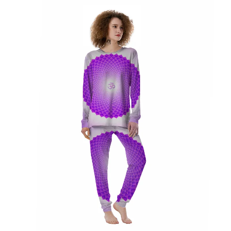 Mandala Sahasrara Chakra Print Women's Pajamas Affordable pajama sets