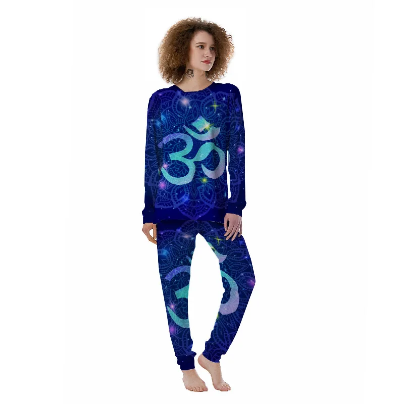 Mandala Spiritual Om Print Women's Pajamas Postpartum pajama sets