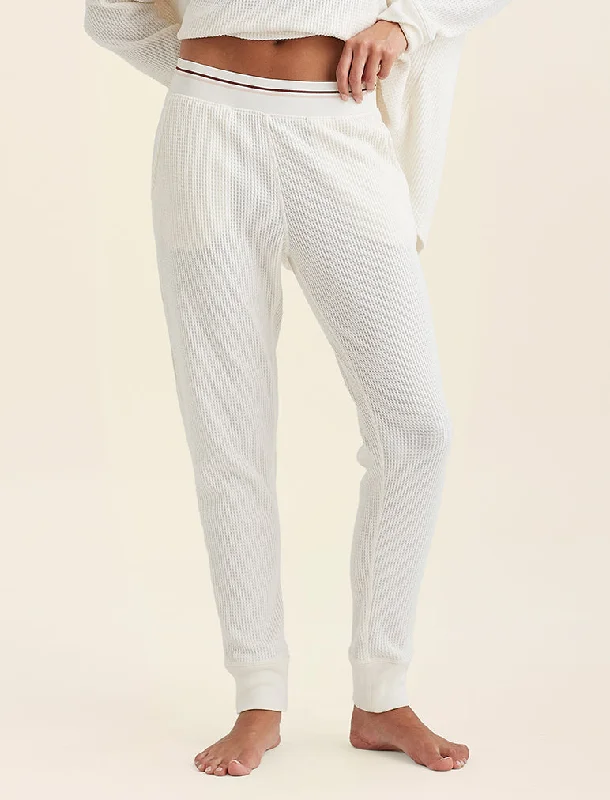 Super Soft Waffle Exposed Elastic Jogger Macy’s pajama sets