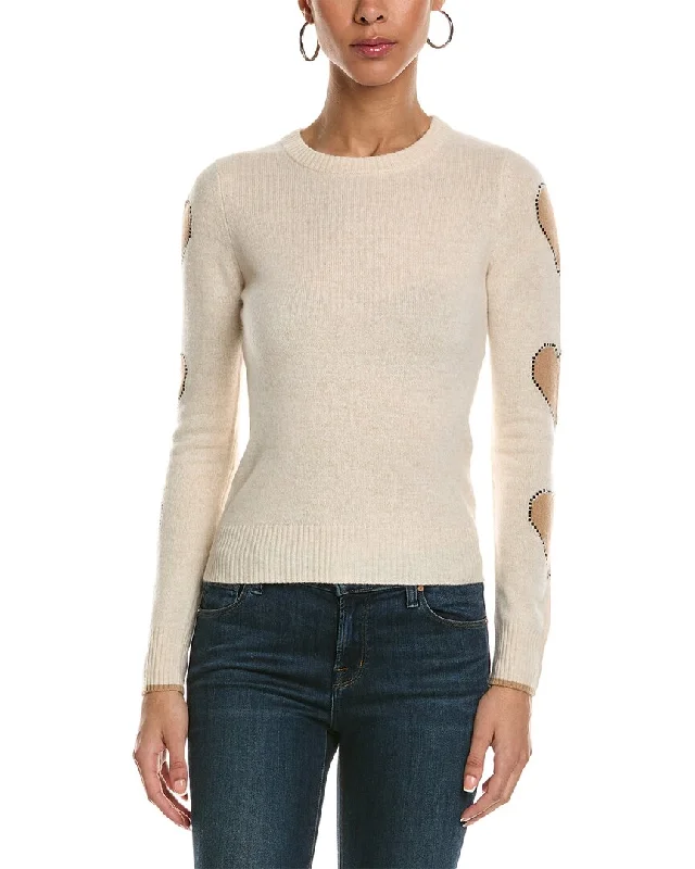 Brodie Cashmere Pixel Heart Cashmere Sweater Mohair sweaters