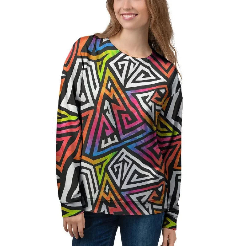 Geometric Women's Sweatshirt Fashionable sweaters