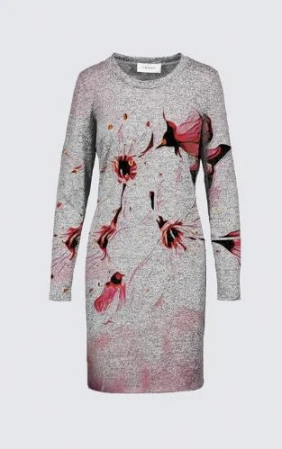 Floral Embosses: Pictorial Cherry Blossoms 01-02 Designer Sophia Dress Luxury mini dresses