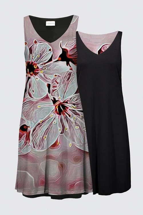 Floral Embosses: Pictorial Cherry Blossoms 01-03 Designer Kate Dress Winter mini dresses