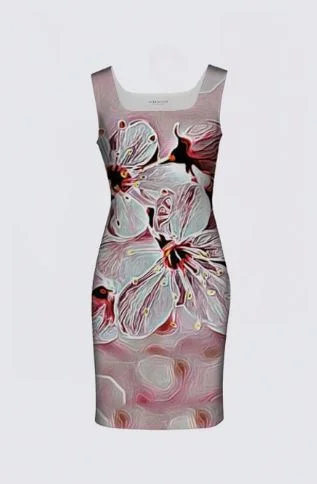 Floral Embosses: Pictorial Cherry Blossoms 01-03 Designer Amanda Dress II New Year's Eve mini dresses