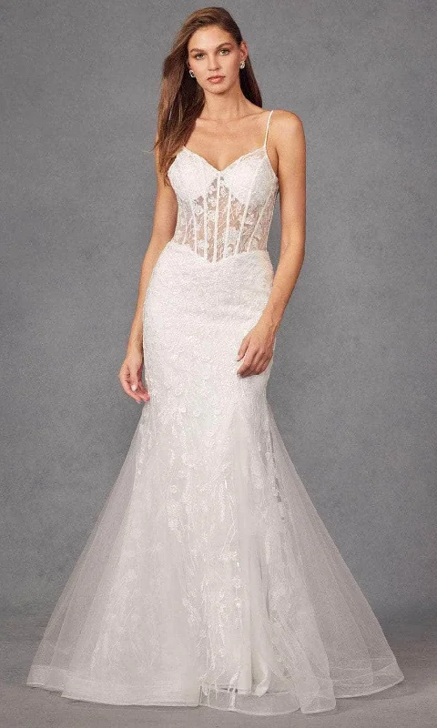 Juliet Dresses JT2441SW - Sleeveless Embroidered Bridal Gown Wedding Gown Set