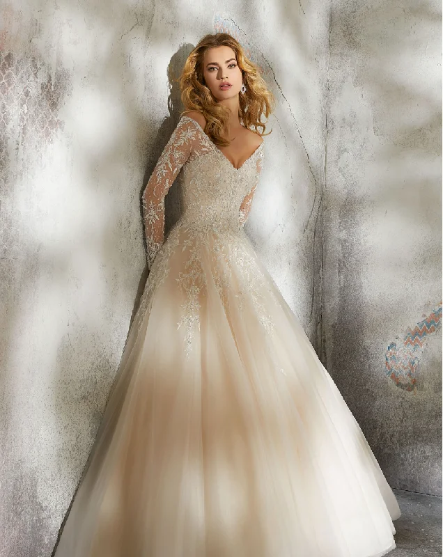 Morilee Laurel Wedding Dress #8212 - 8 Soft Satin Bridal