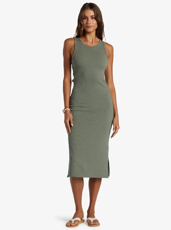 Good Keepsake Midi Dress - Agave Green Clubbing midi dresses