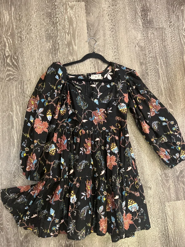 Millie Pais Floral V Neck Dress (Size Medium) Party floral dresses