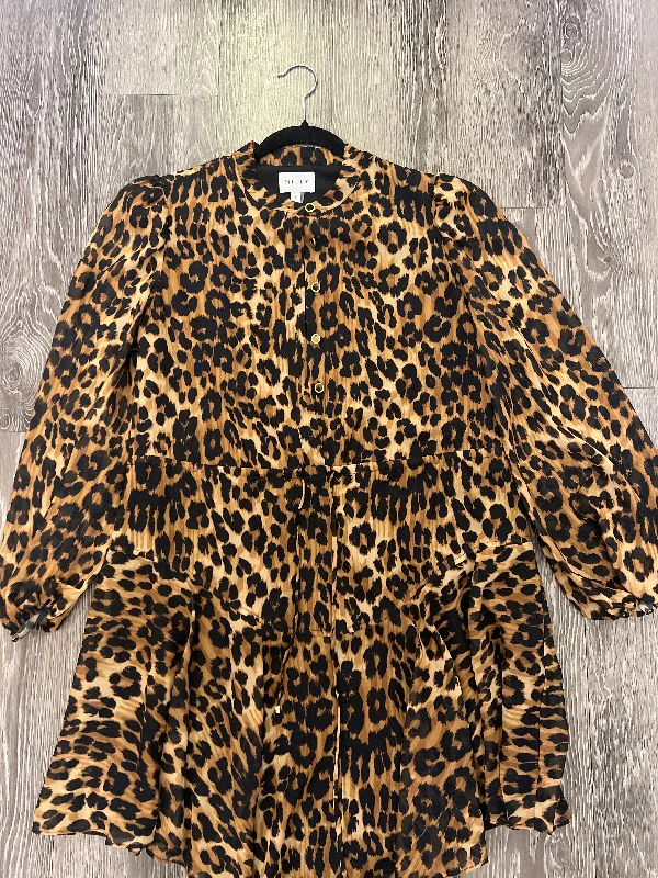 Milly Cheetah Print Dress (Size 6) Flattering floral dresses for all body types