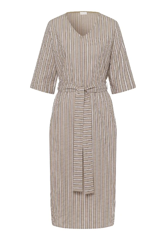 Urban Casuals Dress | Earthy Stripe 78709-2370 Tiered unclassified dresses