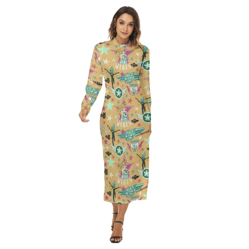 All-Over Print Women's Hip Dress Sequin unclassified dresses