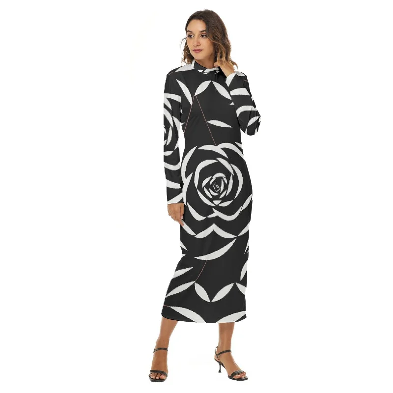 All-Over Print Women's Hip Dress Tiered unclassified dresses