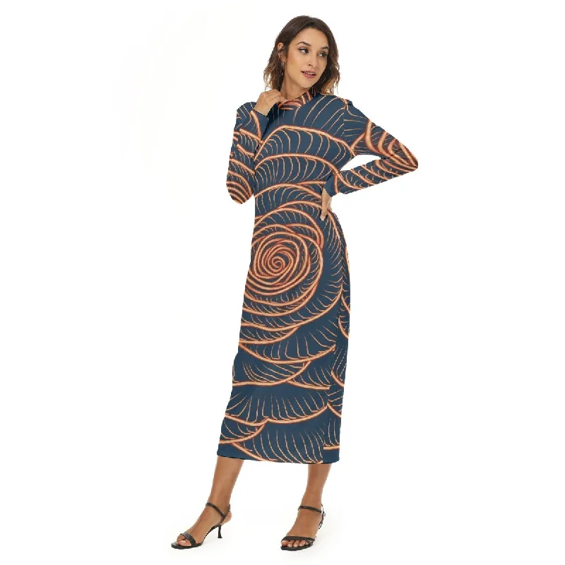 All-Over Print Women's Hip Dress Comfortable unclassified dresses