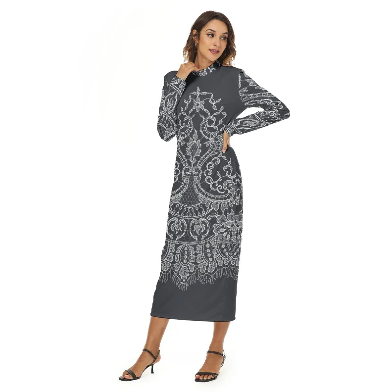 All-Over Print Women's Hip Dress Vintage unclassified dresses