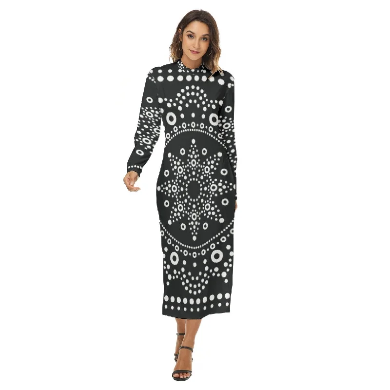 All-Over Print Women's Hip Dress Spring unclassified dresses