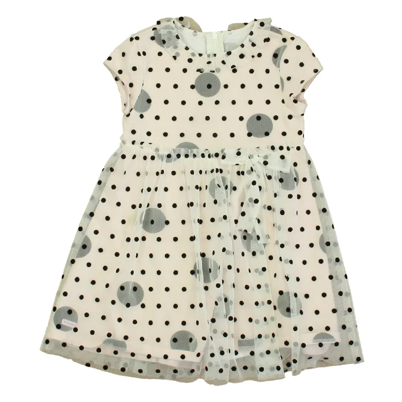 American Girl Girls Pink | Black Polka Dots Dress Lightweight unclassified dresses