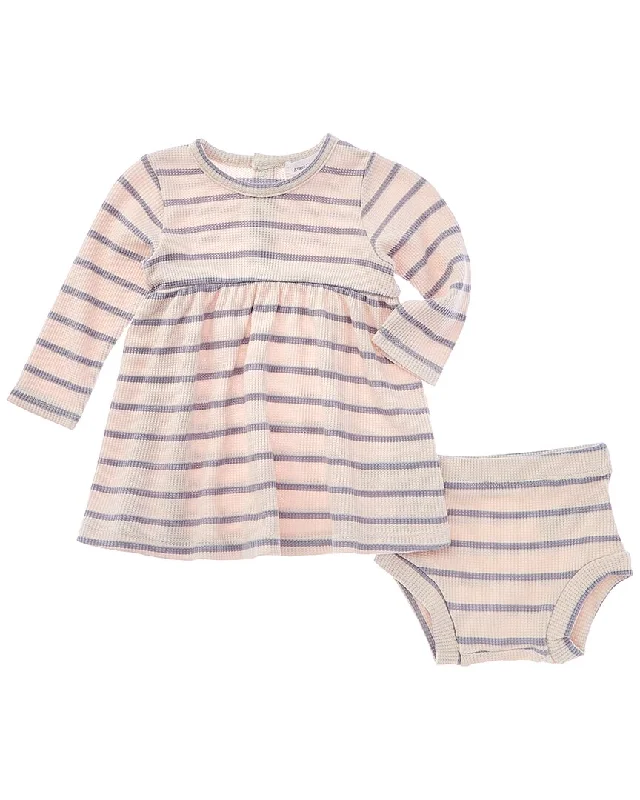 Angel Dear 2pc Thermal A-Line Dress & Diaper Set Breathable unclassified dresses