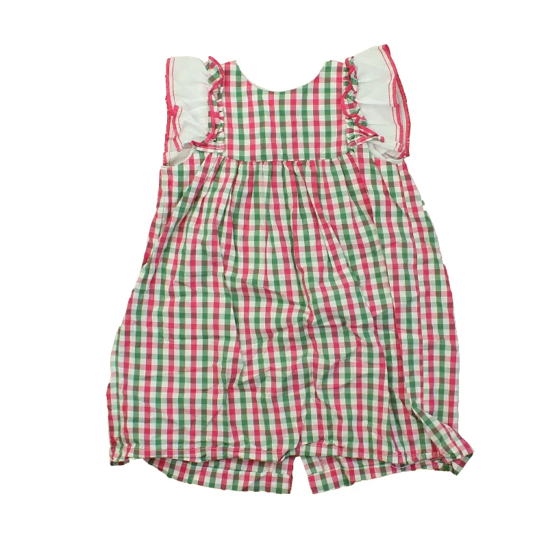 Bella Bliss Girls Green | Pink | White | Checks Dress Metallic unclassified dresses