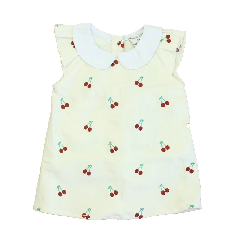 Classic Prep Girls Cannoli Cream with Cherries Dress Comfortable unclassified dresses