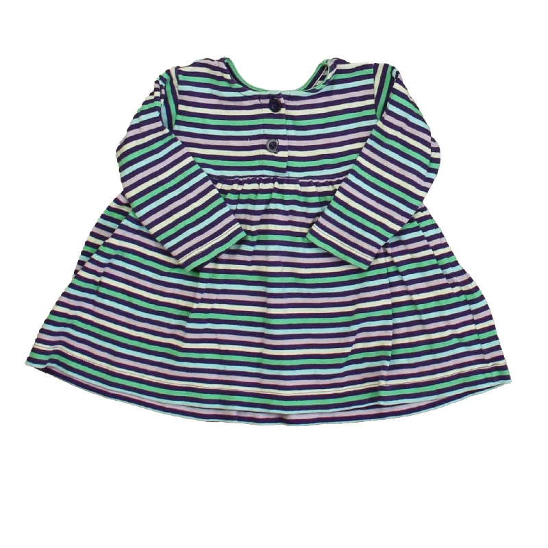 Disney for Hanna Andersson Girls Purple | Green Stripe Dress Luxury unclassified dresses