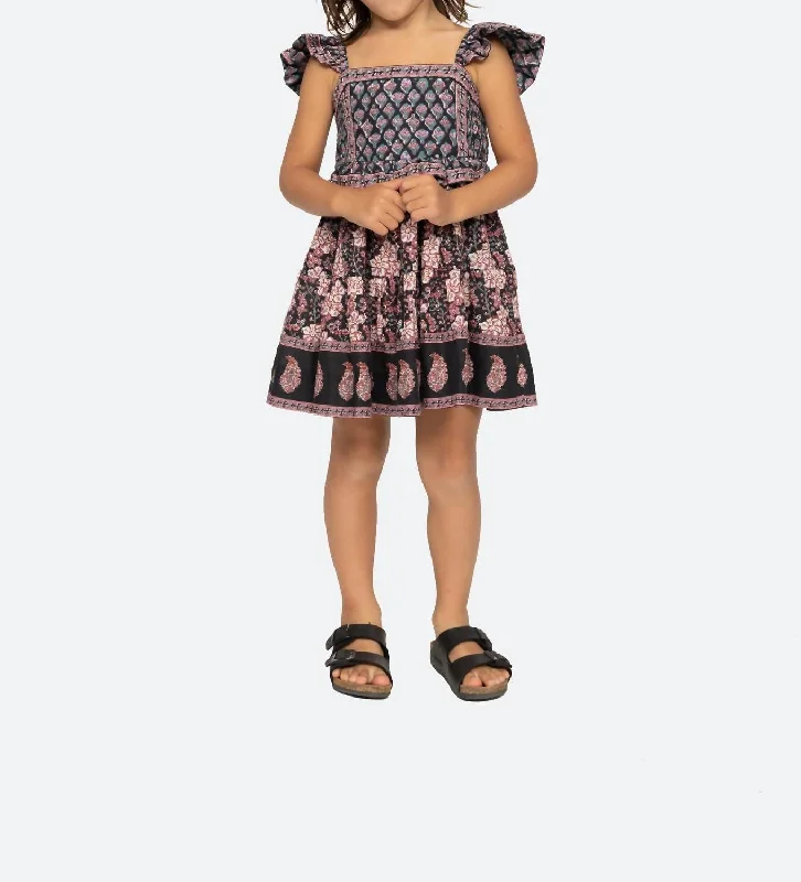 Donna Print Smocked Dress In Multi Elegant unclassified dresses