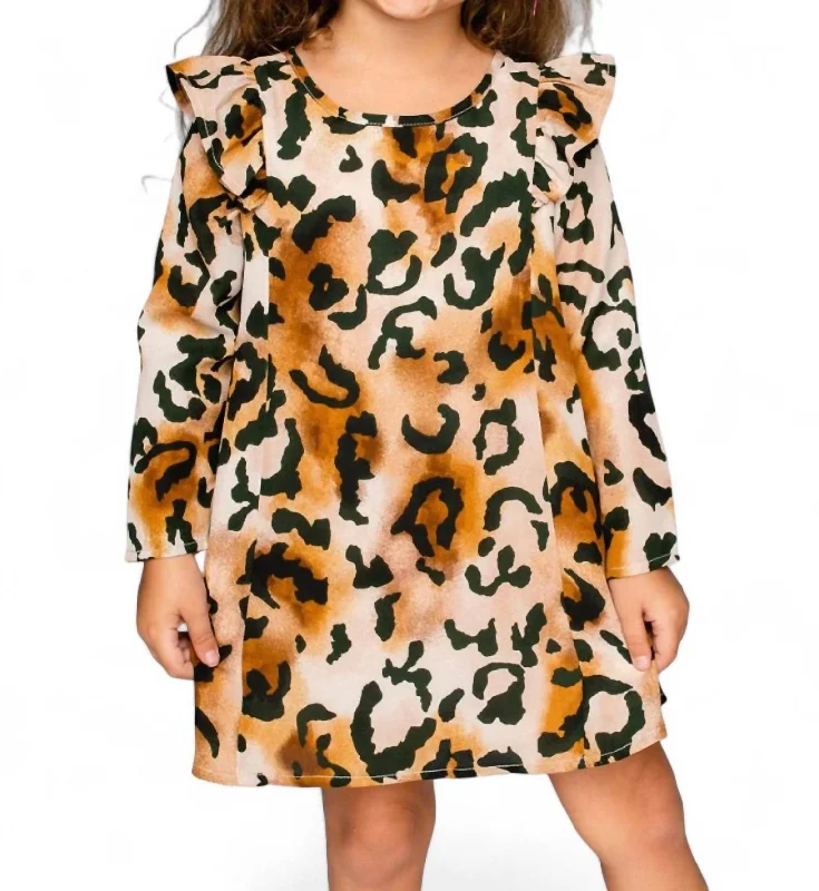 Girl's Logan Dress In Lioness Designer unclassified dresses