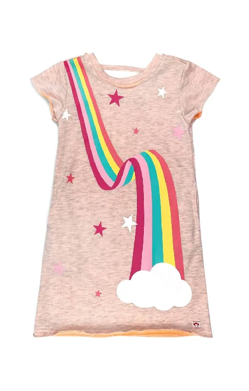 Girl's Raylee Dress In Novelty Heather Short unclassified dresses