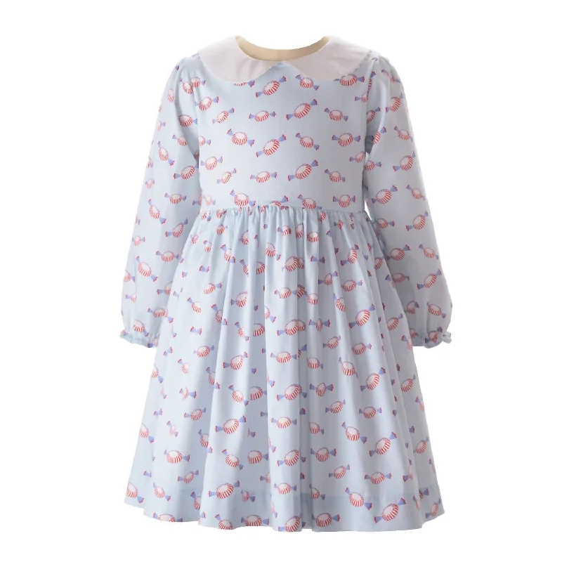 Girls' Sweetie Dress In Blue Street style unclassified dresses