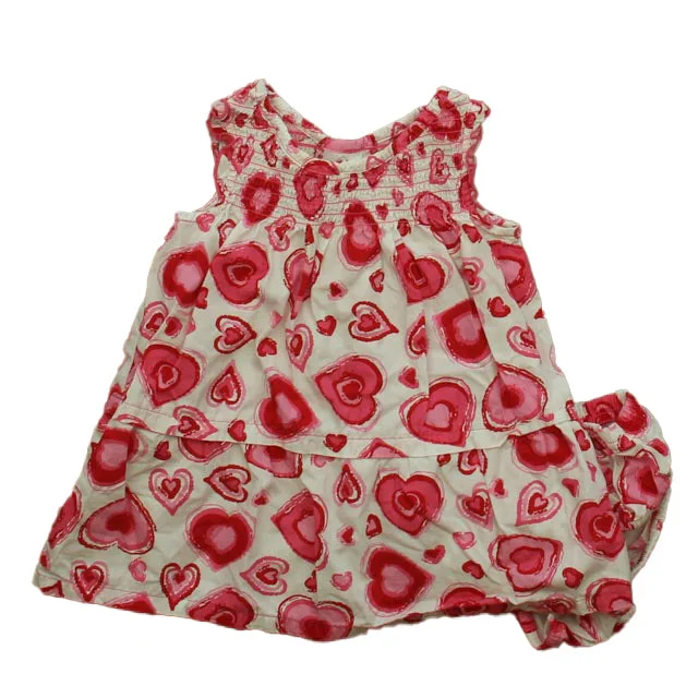 Hanna Andersson Girls Pink Hearts Dress Striped unclassified dresses