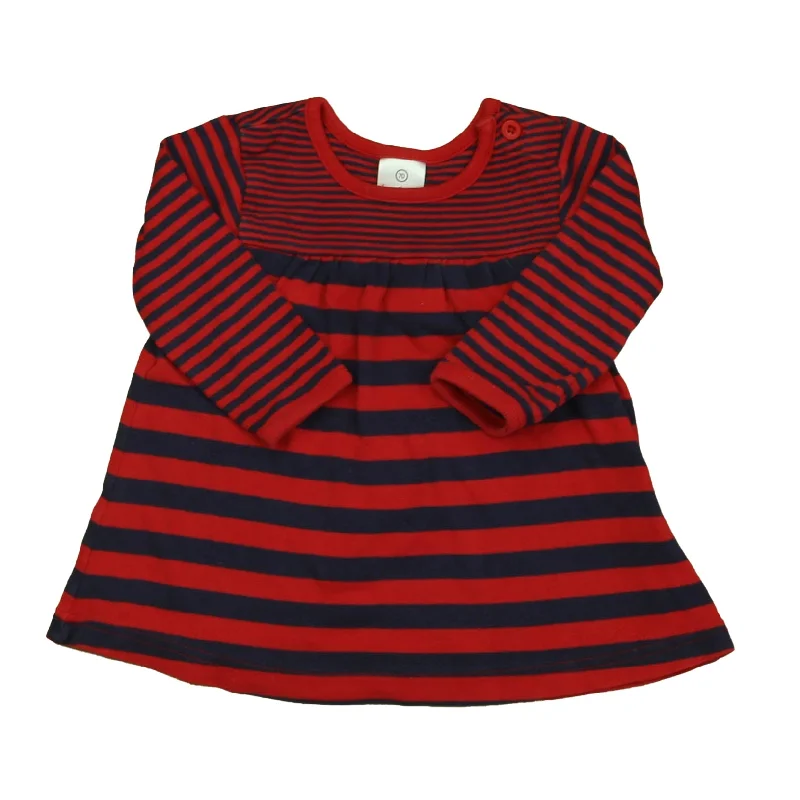 Hanna Andersson Girls Red | Navy Stripe Dress Festival unclassified dresses