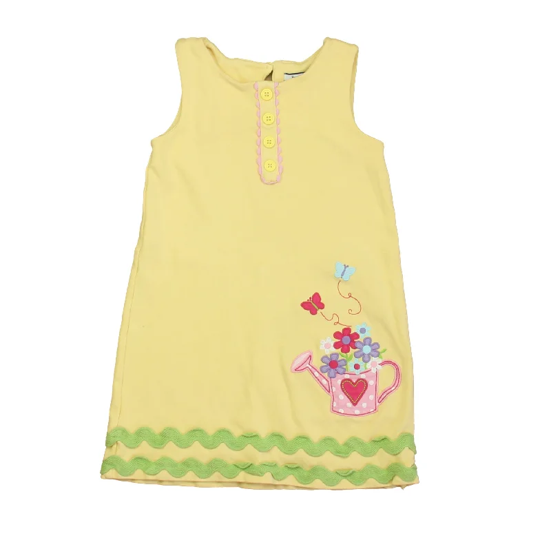 Hartstrings Girls Yellow | Pink | Green Dress Vacation unclassified dresses