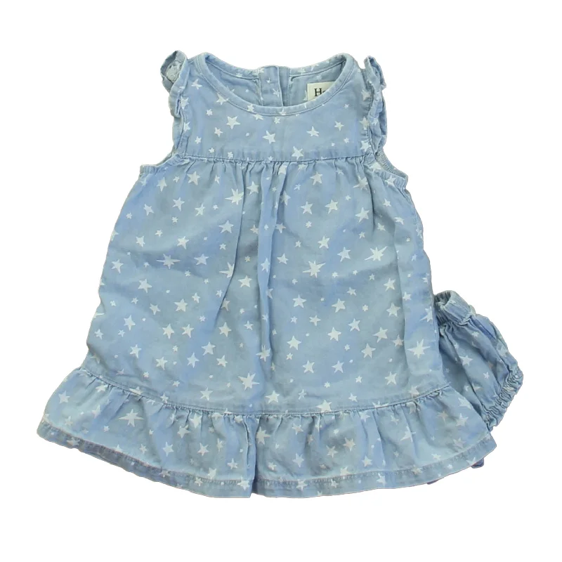 Hatley Girls Blue | White Stars Dress High-end unclassified dresses