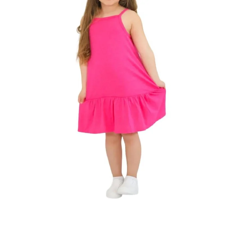 Helena Dress In Hot Pink Tiered unclassified dresses