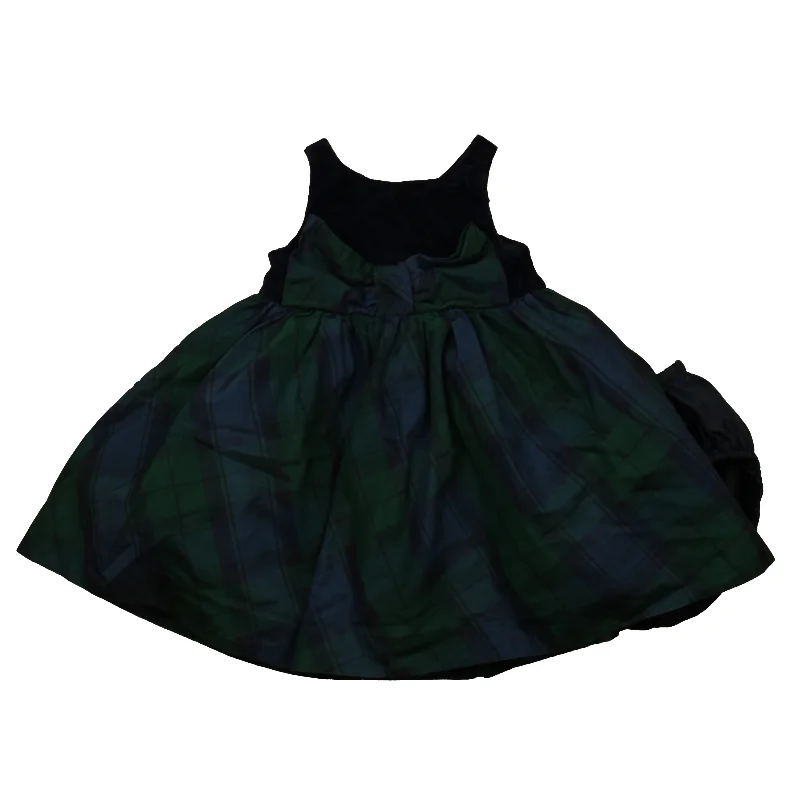 Janie and Jack Girls Navy | Green Plaid Special Occasion Dress Stretchy unclassified dresses