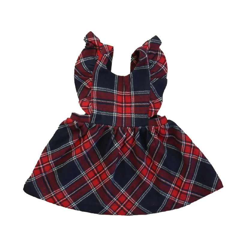 Janie and Jack Girls Navy | Red Plaid Jumper Elegant evening unclassified dresses