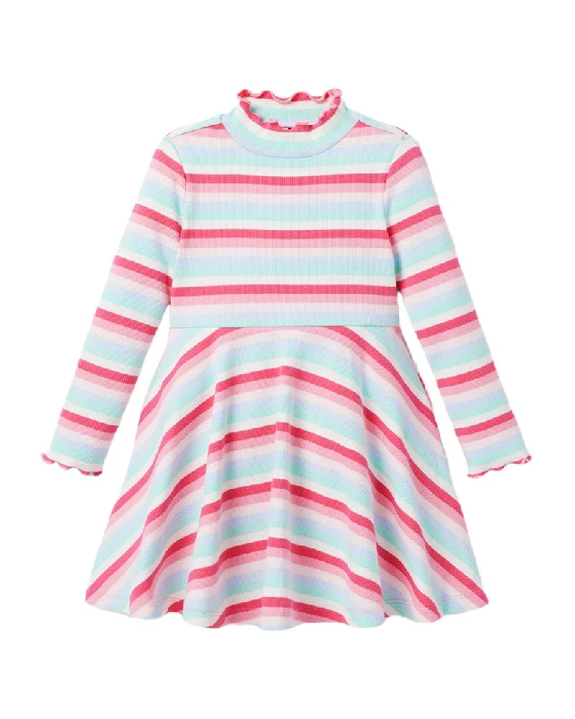 Janie and Jack Striped Ribbed Dress Festival unclassified dresses