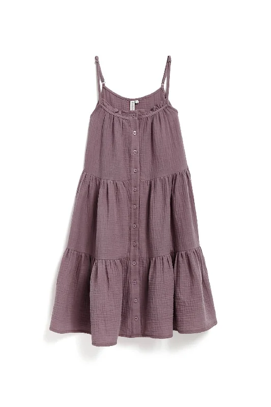 Kids Tiered Dress In Purple Engagement unclassified dresses