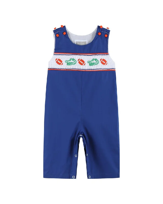 Lil Cactus Football Smocked Overall Everyday wear unclassified dresses