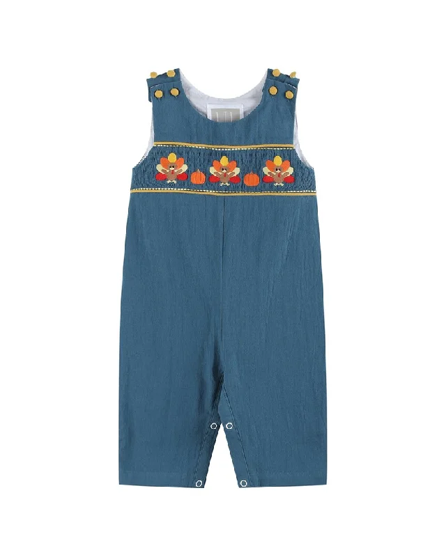 Lil Cactus Turkey Smocked Overall Breathable unclassified dresses