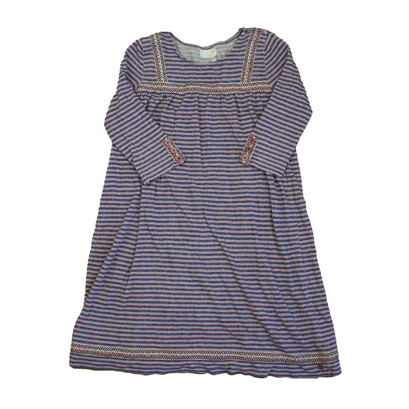 Matilda Jane Girls Purple Stripe Dress Denim unclassified dresses