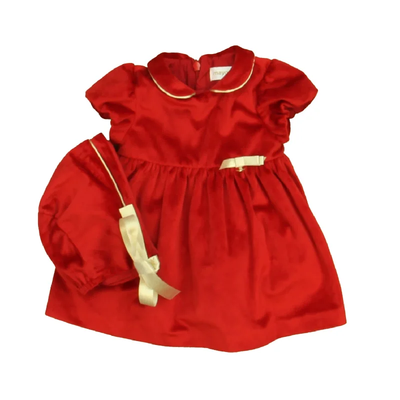 Mayoral Girls Red Dress Dark color unclassified dresses