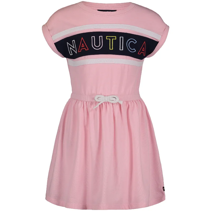 Nautica Girls' Billboard Logo Dress (7-16) One-shoulder unclassified dresses