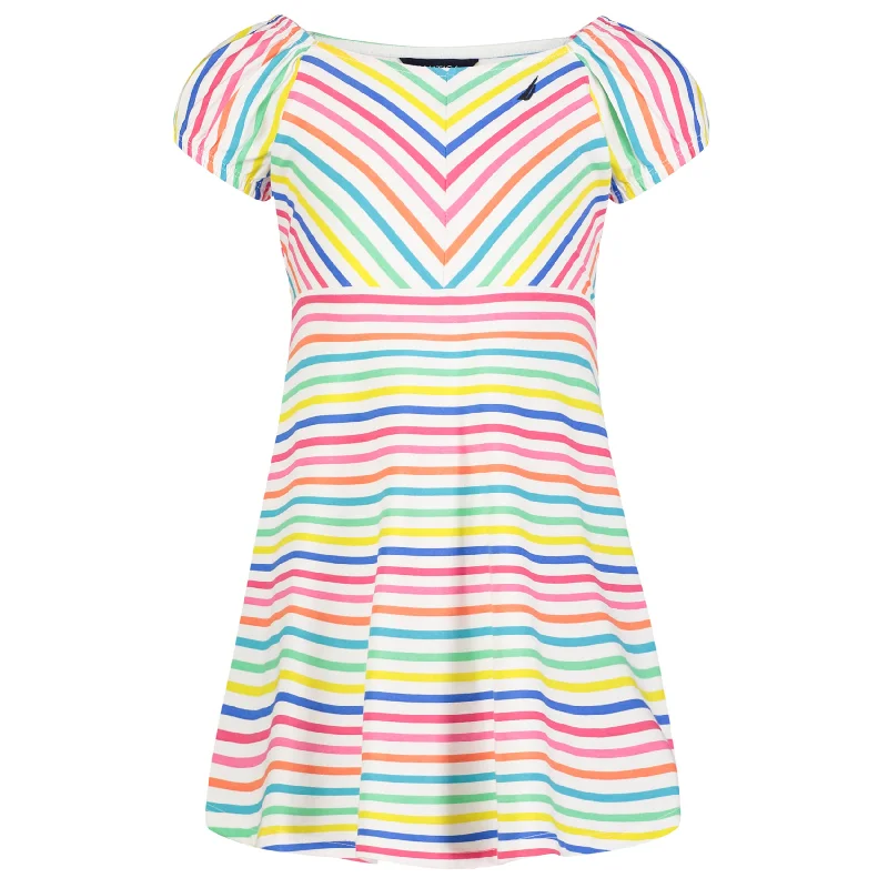 Nautica Little Girls' Empire Striped Dress (4-6X) Tiered unclassified dresses