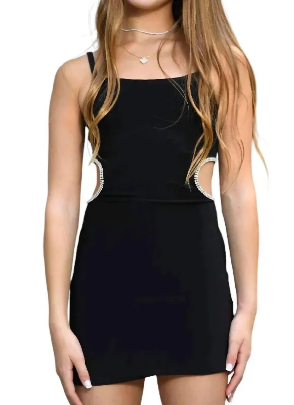 Paris Dress Junior In Black Metallic unclassified dresses