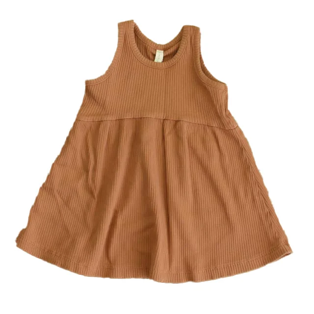 Quincy Mae Girls Rust Dress Embroidered unclassified dresses