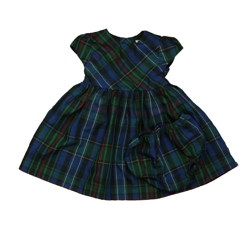 Ralph Lauren Girls Green Plaid Dress Travel unclassified dresses