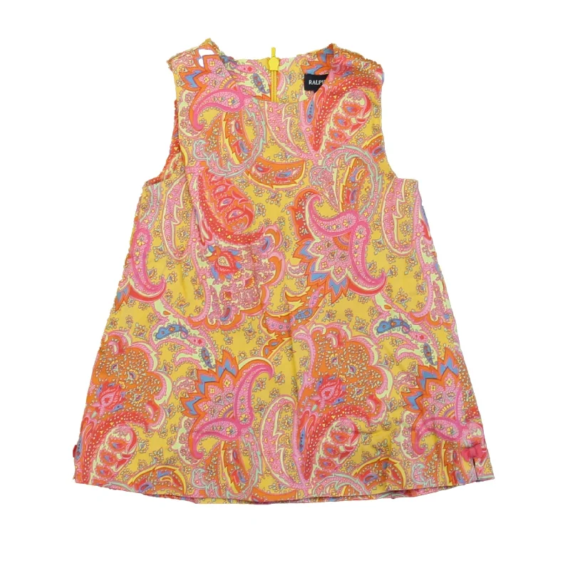 Ralph Lauren Girls Pink | Coral Paisley Dress Knitted unclassified dresses